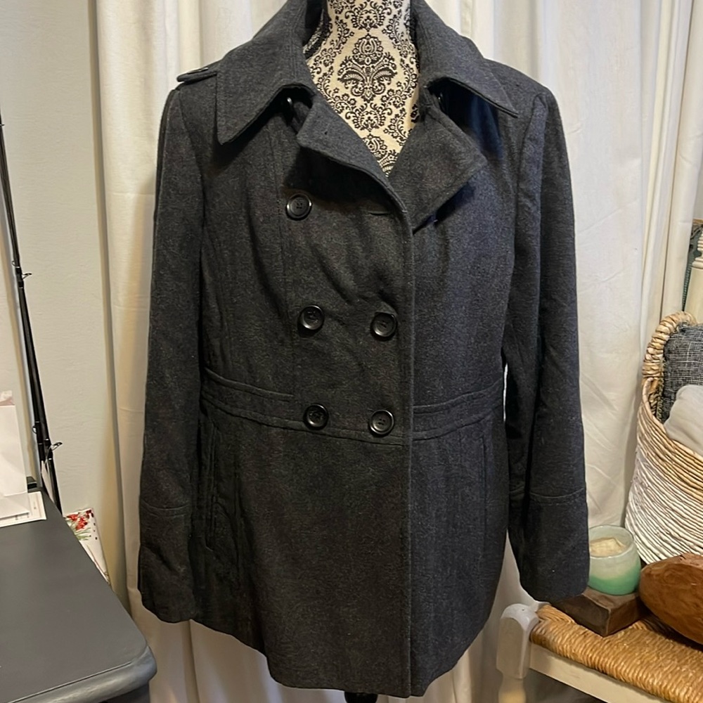 Michael Kors Wool Blend Peacoat Size XL Black